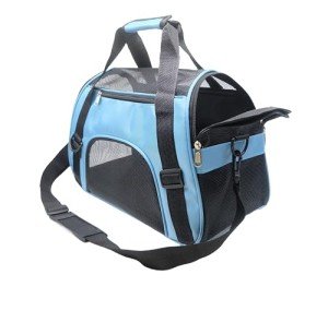 Blue Pet Carrier Bag for Small Dogs and Cats