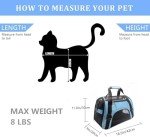 Blue Pet Carrier Bag for Small Dogs and Cats