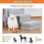 DREAMSOULE 2-Step Extra Wide Dog Stairs - Grey