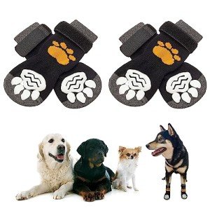 Anti-Slip Dog Socks with Waterproof Rubber Bottoms