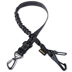 AUBELL Reflective Bungee Dog Seat Belt for Cars