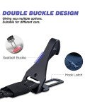 AUBELL Reflective Bungee Dog Seat Belt for Cars