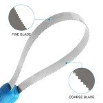 Double-Sided Dog Deshedding Brush with Stainless Steel Blade