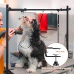 Adjustable Dog Grooming Arm with Clamp and Noose