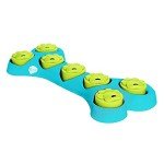 Interactive Dog Puzzle Treat Dispenser - Blue/Green