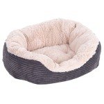Rosewood Grey Jumbo Oval Dog Bed, Medium