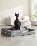 Orthopedic Dog Bed with Soft Padding, Light Grey