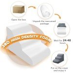 3-Step Dog Stairs for Small Pets - Grey