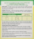 Johnsons One Dose Easy Wormer for Dogs