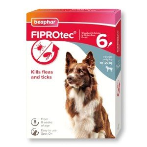 Beaphar FIPROtec Spot-On for Medium Dogs 6-Pack