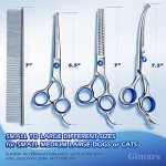 Gimars Heavy Duty Pet Grooming Scissors Set