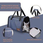 Denim Pet Carrier Bag for Cats and Small Dogs