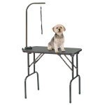 KCT Folding Dog Grooming Table with Adjustable Arm
