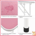 Foldable 32" Dog Grooming Table with Adjustable Arm