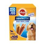 Pedigree DentaStix Large Dog Dental Chews, 105 Sticks