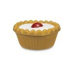 Petface Cherry Bakewell Squeaky Dog Toy