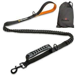 Bungee Dog Lead with Shock Absorber - Black