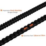 Bungee Dog Lead with Shock Absorber - Black