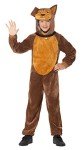 Brown Dog Costume with Hooded Jumpsuit for Kids