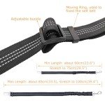 2 Pack Black Dog Seat Belts for Cars