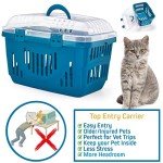 Blue & Transparent Portable Pet Carrier for Dogs