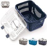 Blue & Transparent Portable Pet Carrier for Dogs