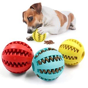3-Pack Interactive Treat Dispenser Dog Toy Balls