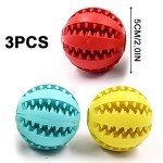 3-Pack Interactive Treat Dispenser Dog Toy Balls