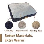 Blue Corduroy XL Dog Bed for 42-Inch Crate