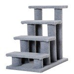 PawHut 4-Step Pet Stairs for Dogs and Cats