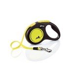 Neon Yellow 5m Retractable Dog Leash for Small Dogs