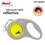 Neon Yellow 5m Retractable Dog Leash for Small Dogs