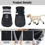 Dricar Waterproof Dog Boots for Paws (Set of 4)