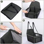 Dog Car Booster Seat with Washable Travel Bag