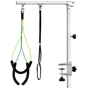 Adjustable Pet Grooming Arm with Loop and Clamps