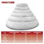 Calming Plush Donut Dog Bed for Medium Dogs