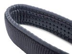 Padded Nylon Dog Lead in Black – Medium Size