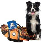 Paws Aboard Dog Life Jacket - Racing Flames