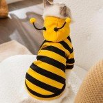 Cute Dog Bee Costume Hoodie for Halloween