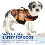 Paws Aboard Dog Life Jacket - Racing Flames