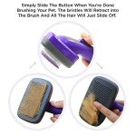 Hertzko Self-Cleaning Slicker Brush for Dogs & Cats