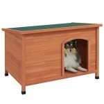 Elevated Wooden Dog Kennel with Removable Floor