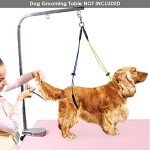 Adjustable Pet Grooming Leash and Belly Strap Set