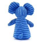 Zappi Co Blue Elephant Squeaky Plush Dog Toy