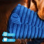 Zappi Co Blue Elephant Squeaky Plush Dog Toy