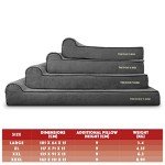 Orthopedic Memory Foam Dog Bed with Headrest - XXL