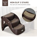 Portable 3-Step Dog Stairs with Non-Slip Mats