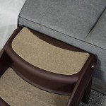 Portable 3-Step Dog Stairs with Non-Slip Mats
