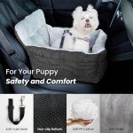 Portable Dog Car Seat with Safety Leash