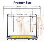 Adjustable Dog Grooming Arm with Clamps – H Shape